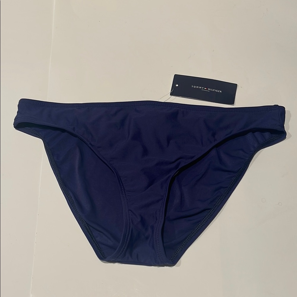 🎉Tommy Hilfiger NWT navy bathing suit swim wear bottoms bikini $49